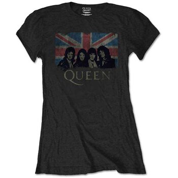 Tricou Queen Union Jack Vintage (Retail Pack) Black L Damă Tricou - 1
