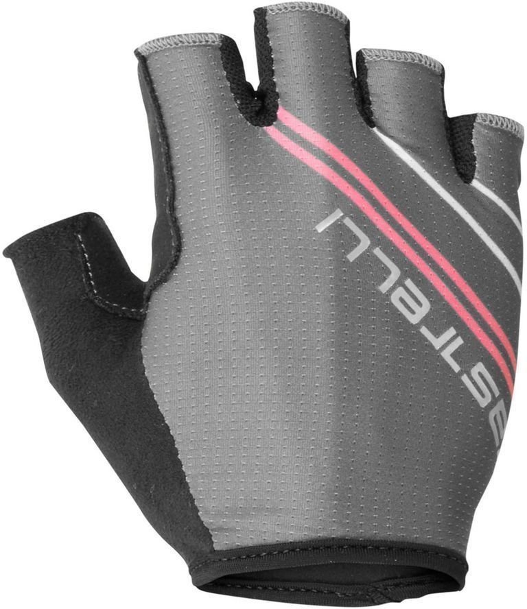 Cyklistické rukavice Castelli Dolcissima 2 Dark Grey/Giro Pink S Cyklistické rukavice