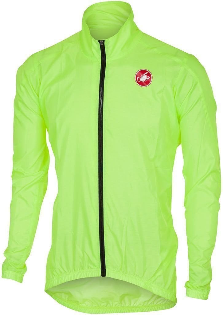 Cycling Jacket, Vest Castelli Squadra ER Mens Jacket Fluo Yellow M Jacket