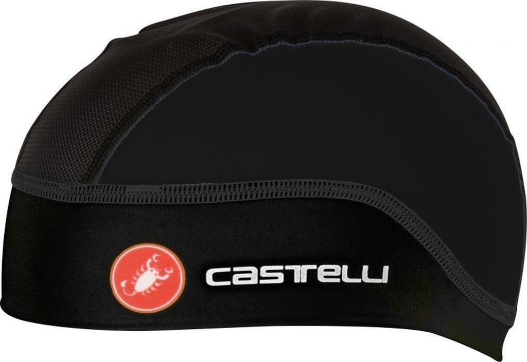 Casquette de cyclisme Castelli Summer Skullcap Black UNI Bonnet