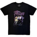 Prince Purple Rain Logo Outline (Back Print) Carbon Black L T-Shirt