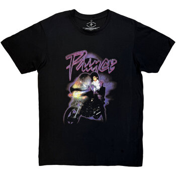 Skjorte Prince Purple Rain Logo Outline (Back Print) Carbon Black XL Skjorte - 1