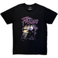 Prince Purple Rain Logo Outline (Back Print) Carbon Tricou cu mânecă scurtă Black XL
