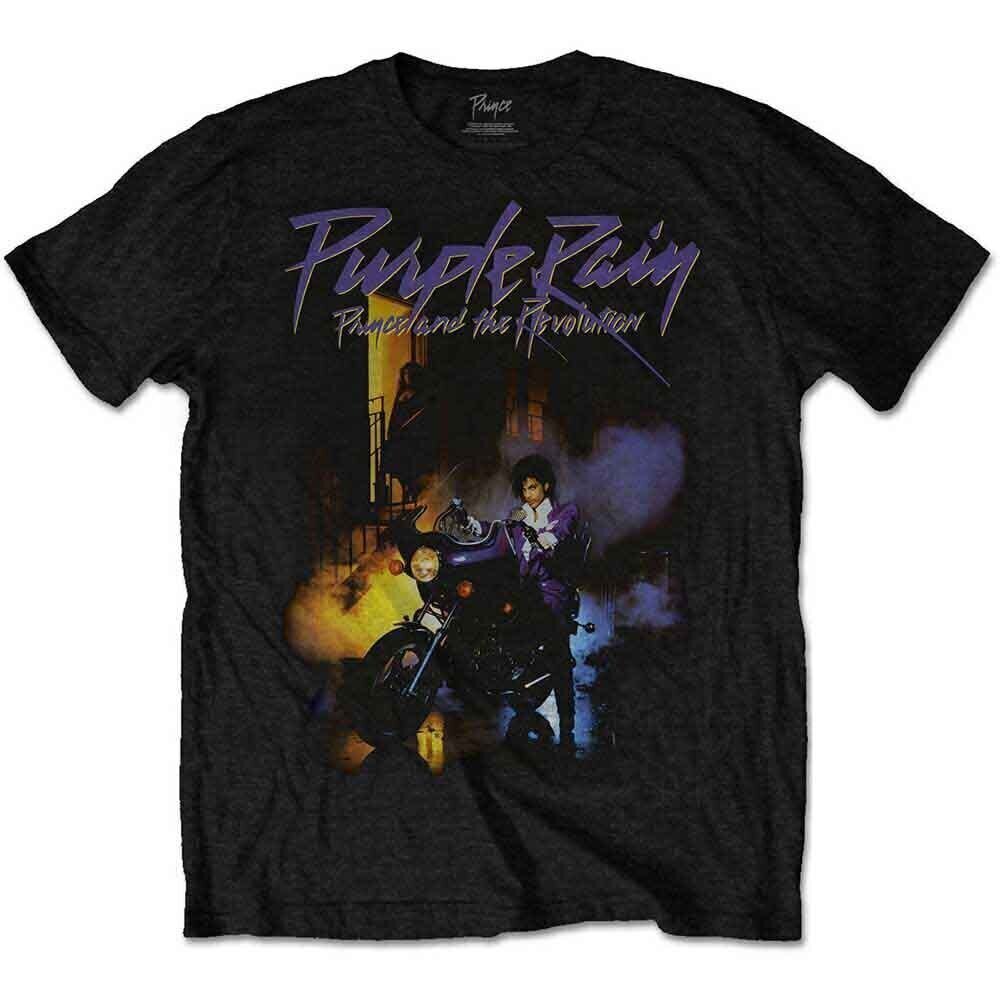 Koszulka Prince Purple Rain Black 5XL Koszulka