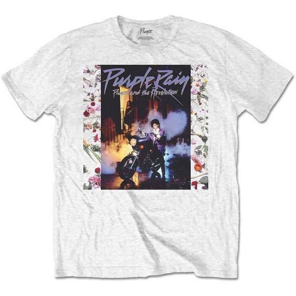 Camiseta de manga corta Prince Purple Rain Album White S Camiseta de manga corta