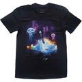 Prince Lotus Flower (Back Print) Black L Shirt