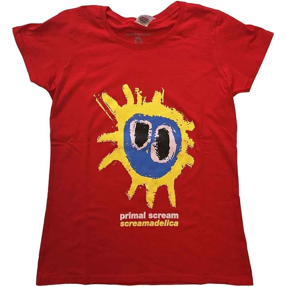 T-särk Primal Scream Screamadelica Red M Naiste T-särk