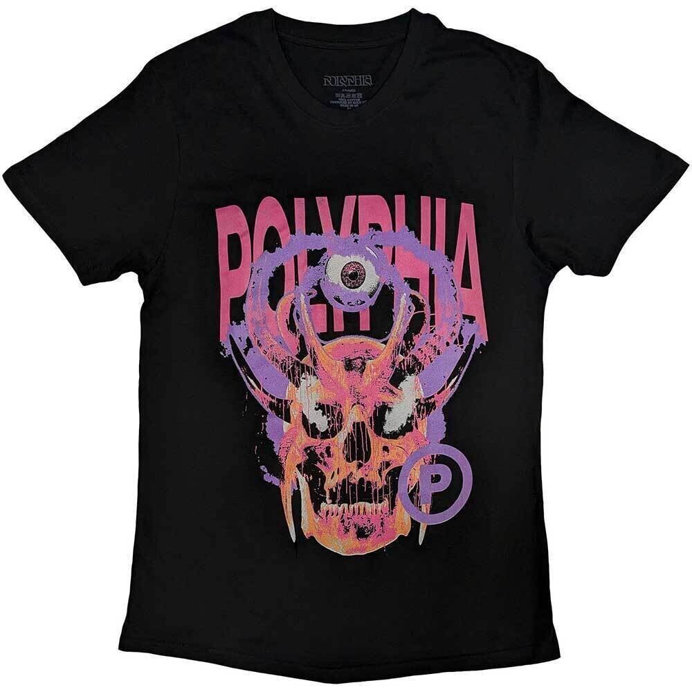 T-särk Polyphia Skull Circle P Black S T-särk