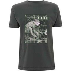 T-Shirt Pixies Monkey Grid Charcoal Grey L T-Shirt