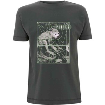 T-shirt Pixies Monkey Grid Charcoal Grey 2XL T-shirt - 1