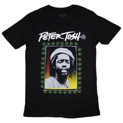 T-Shirt Peter Tosh Leaf Frame Black M T-Shirt