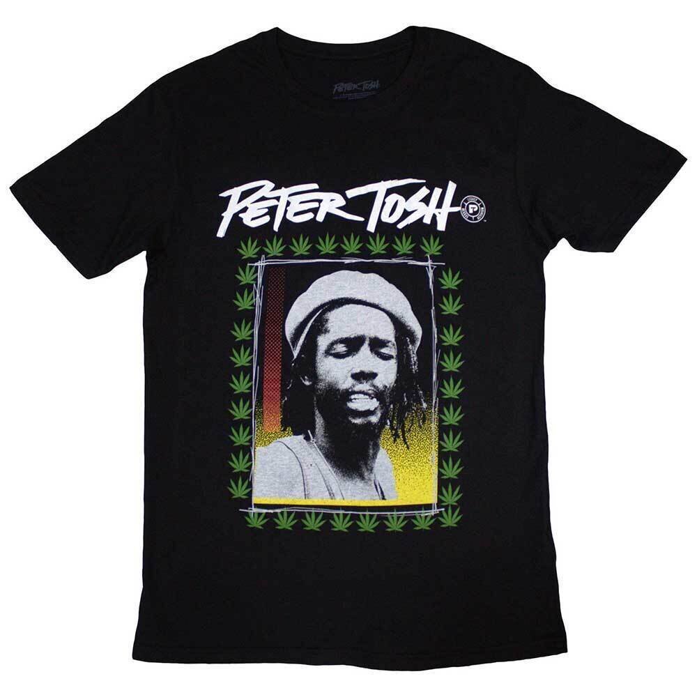Skjorte Peter Tosh Leaf Frame Black 2XL Skjorte