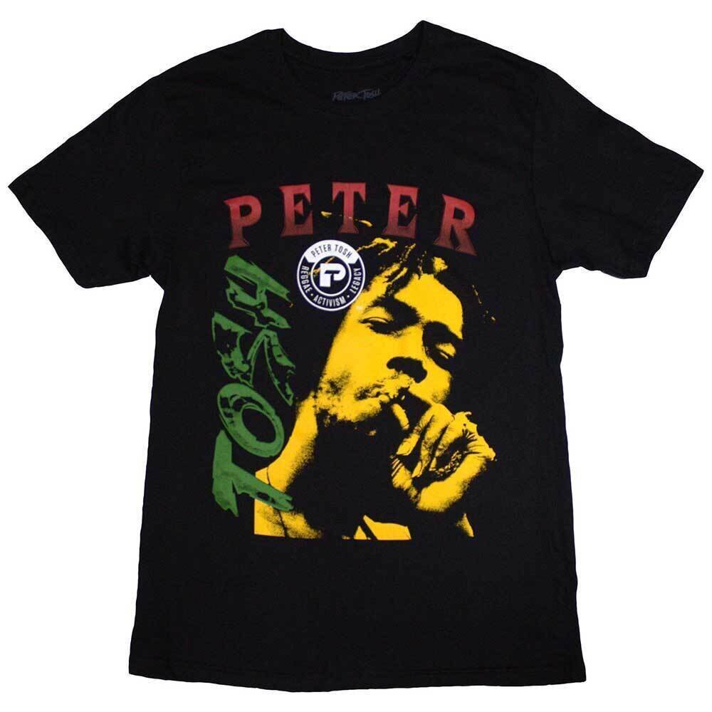 T-Shirt Peter Tosh Smokin' Black M T-Shirt