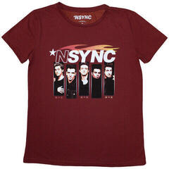 T-Shirt NSYNC Flame Logo Red L Ladies T-Shirt