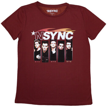 T-Shirt NSYNC Flame Logo Red 2XL Ladies T-Shirt - 1