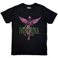 Nirvana In Utero Purple Angel Carbon Black XL Maglietta