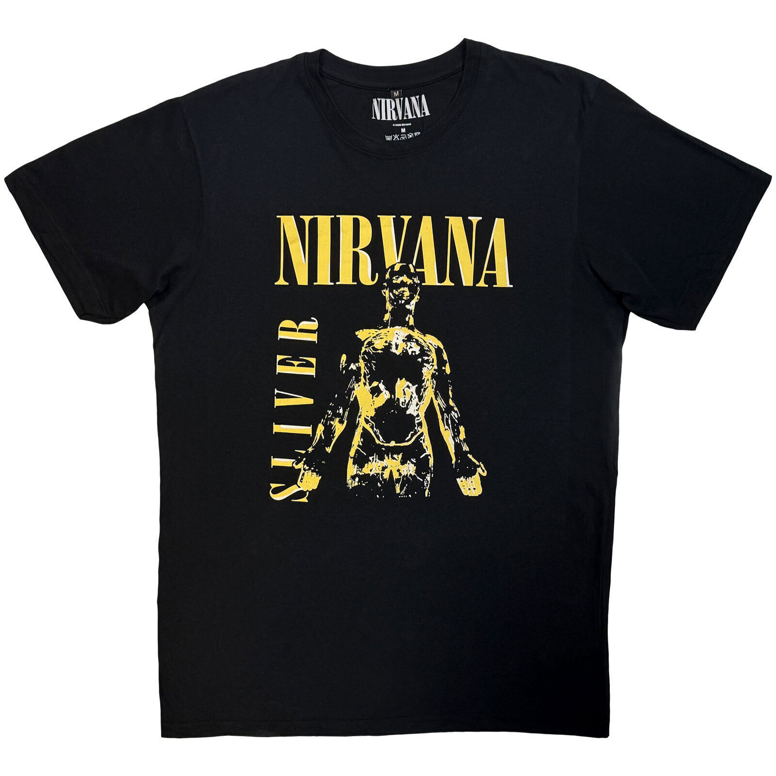 T-Shirt Nirvana Sliver Carbon Black L T-Shirt