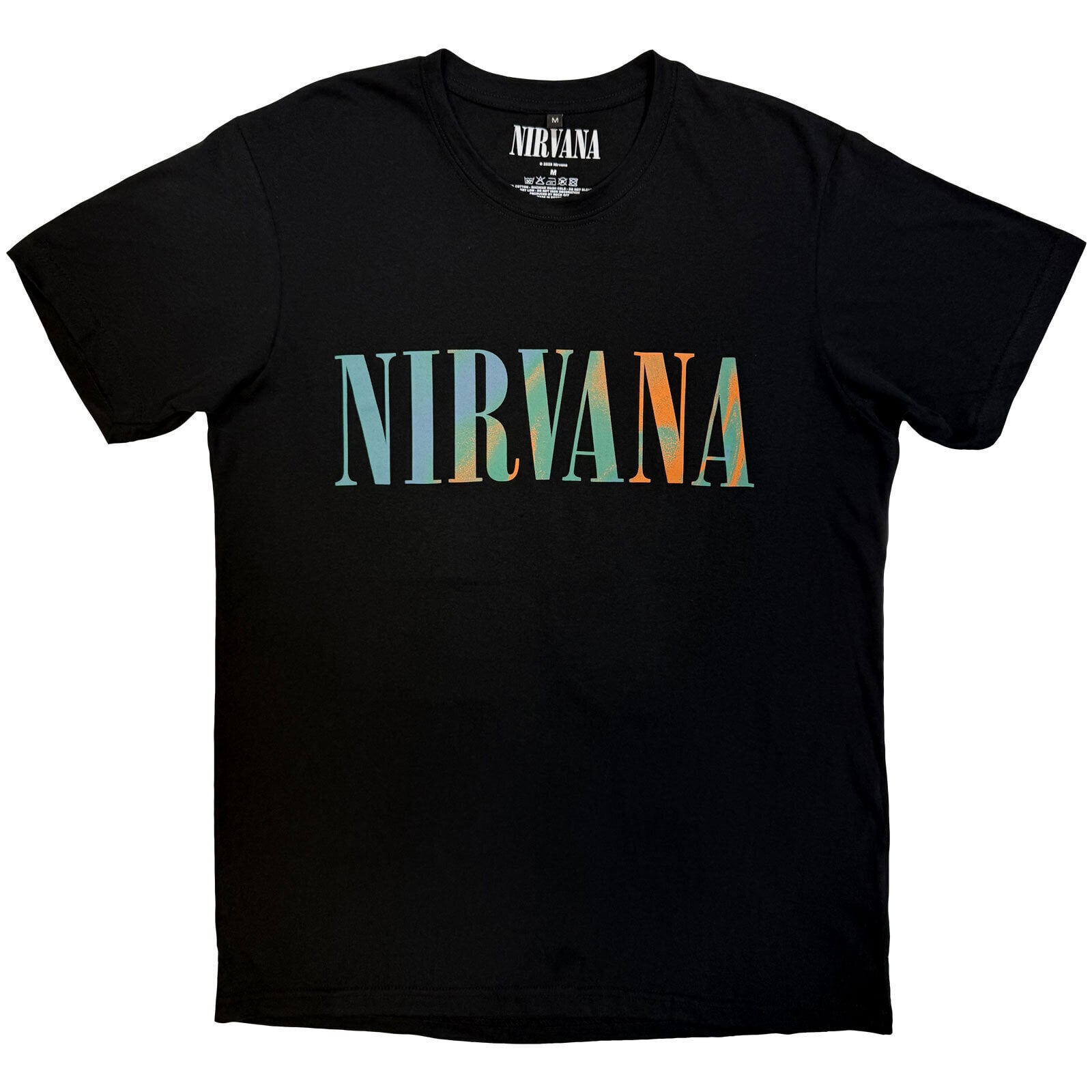 T-Shirt Nirvana In Utero Angel Swirl (Back Print) Carbon Black L T-Shirt