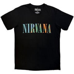 T-shirt Nirvana In Utero Angel Swirl (Back Print) Carbon Black 2XL T-shirt