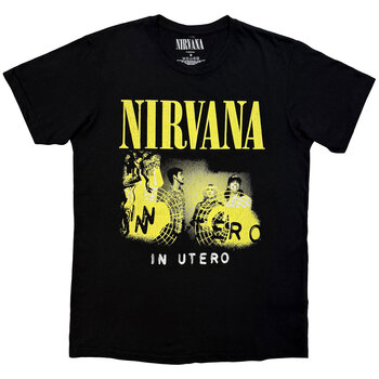 T-shirt Nirvana In Utero Band Photo Carbon Black XL T-shirt - 1