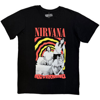 T-Shirt Nirvana Nevermind Bath Tub (Back Print) Carbon Black L T-Shirt - 1