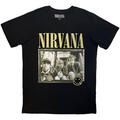 Nirvana Nevermind '91 Hotel Photo (Back Print) Carbon Black L Camiseta de manga corta