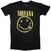 Skjorte Nirvana Yellow Happy Face Dress Black M Dame Skjorte