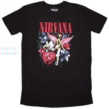 Skjorte Nirvana In Utero Vintage Collage Dress Black S Dame Skjorte - 1