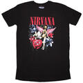 Nirvana In Utero Vintage Collage Dress Black L Ladies T-Shirt