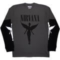 Nirvana In Utero Mono (Sleeve Print) Charcoal Grey & Black M Maglietta