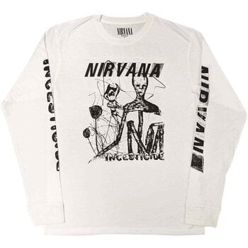 T-shirt Nirvana Incesticide (Back & Sleeve Print) White 2XL T-shirt - 1