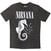 Риза Nirvana Seahorse & Logo Mono (Stone Wash) Charcoal Grey 2XL Риза