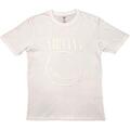 Nirvana White Happy Face (Hi-Build White-On-White) White XL T-Shirt