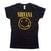 Shirt Nirvana Yellow Happy Face Black XS Dames Shirt