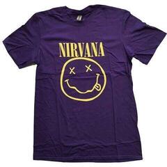 T-särk Nirvana Yellow Happy Face Purple L T-särk