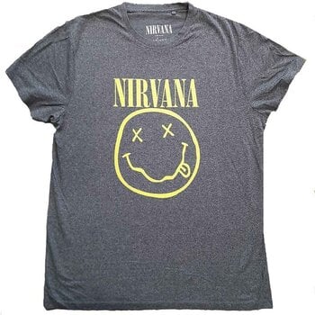 T-särk Nirvana Yellow Happy Face (Back Print) Brindle XS T-särk - 1