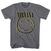 Tričko Nirvana Inverse Happy Face Charcoal Grey XS Tričko