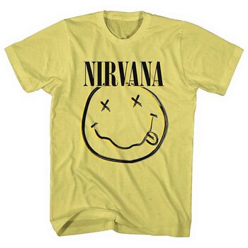 T-Shirt Nirvana Inverse Happy Face Yellow XS T-Shirt - 1