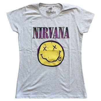 Сорочка Nirvana Xerox Happy Face Pink Heather Grey L Жіночі Сорочка - 1