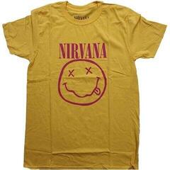 T-Shirt Nirvana Pink Happy Face Yellow M T-Shirt
