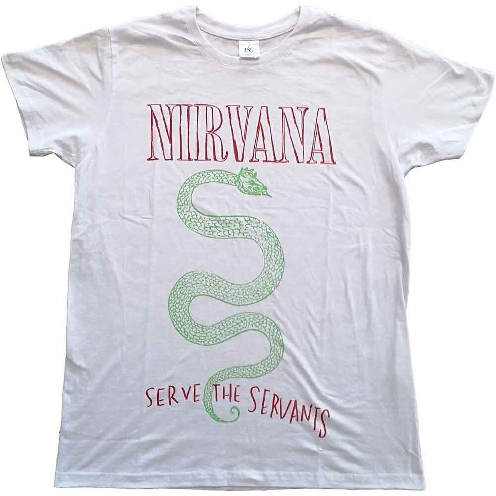 Camiseta de manga corta Nirvana Serve The Servants White S Camiseta de manga corta