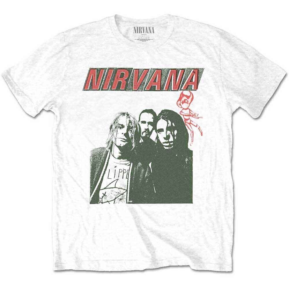 T-shirt Nirvana Flipper White XL T-shirt