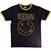 Skjorte Nirvana Double Happy Face Ringer Black XL Skjorte