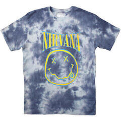 T-Shirt Nirvana Happy Face Blue Stroke (Wash Collection) Blue 2XL T-Shirt