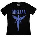 Nirvana Angelic Blue Mono Black S Feminino T-shirt