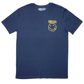 Marškinėliai Nirvana Mini Happy Face Denim Blue S Marškinėliai - 1