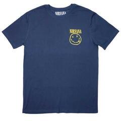 T-shirt Nirvana Mini Happy Face Denim Blue 2XL T-shirt