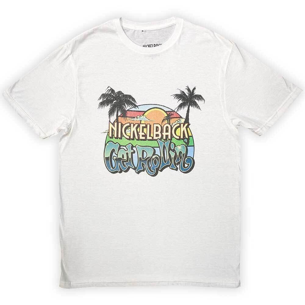 T-shirt Nickelback Get Rollin' Sunset White XL T-shirt