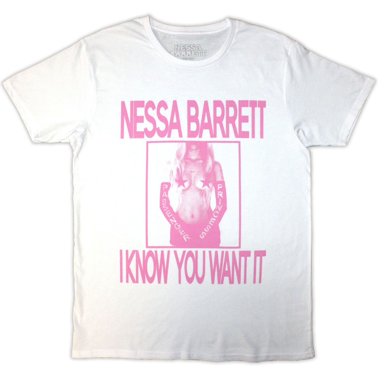 T-Shirt Nessa Barrett I Know You Want It White S T-Shirt