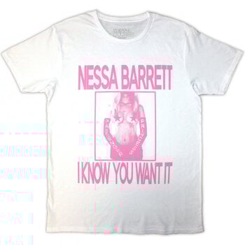 T-Shirt Nessa Barrett I Know You Want It White S T-Shirt - 1